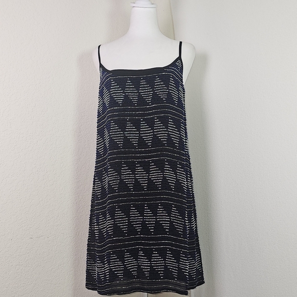 NWT Parker Lola Mini Beaded Dress SZ L ORG $237 - Picture 1 of 15